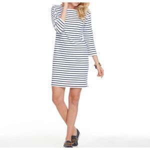 Vineyard Vines Womens Dress Sz M‎ 100% Cotton Stripes Nautical Coastal Casual